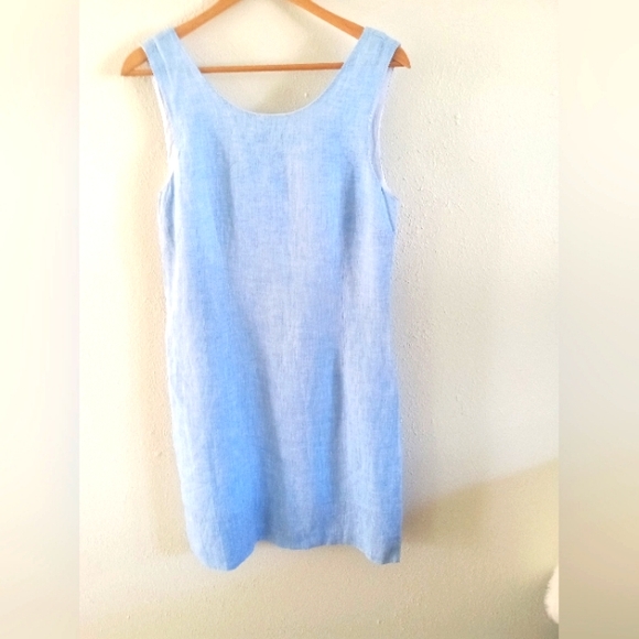 HIHO  Ginnie 100% Linen Chambray Island Resort Dress | S - Picture 4 of 10